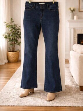 Levi’s 512 Bootcut Jeans Long Inseam 41” Dark Wash Tall Slimming Fit 12M